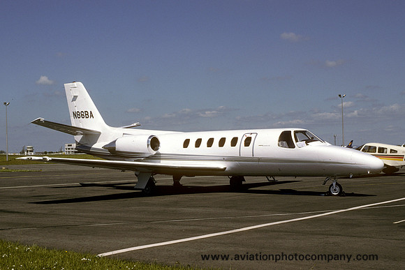 Cessna 550 N86BA at Newcastle (1996)