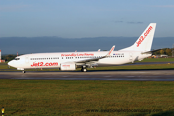 Jet2 (leased from ETF Airways) Boeing 737-8K5 9A-LAB at Manchester (2024)