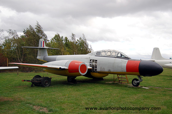 Gloster Meteor TT.20 WM224 at the East Midlands Aeropark (2011)