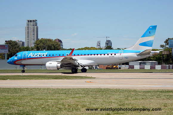 Austral Embraer ERJ-190 LV-CHS at Buenos Aires Jorge Newbery (2013)