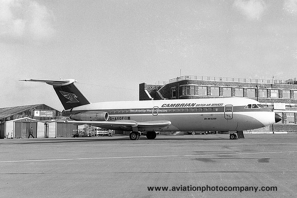 Cambrian Airways/British Air Services BAC 111-416EK G-AVOF (1970)