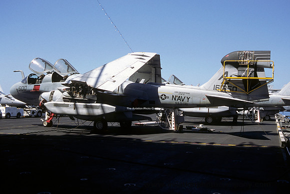 US Navy VAQ-141 Grumman EA-6B Prowler 161350/AJ-500 on board USS Enterprise (2001)