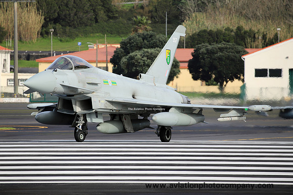 RAF 3 Squadron BAE Typhoon FGR.4 ZK357 at Lajes (2024)