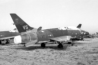 USAF Colorado ANG North American F-100C Super Sabre 54-1810 at MASDC Davis Monthan (1972)