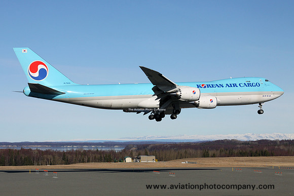 Korean Air Cargo Boeing 747-8F HL7629 at Anchorage (2016)