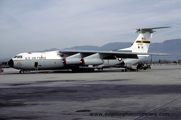 USAF 63 MAW Lockheed C-141A Starlifter 66-7957 (1980)