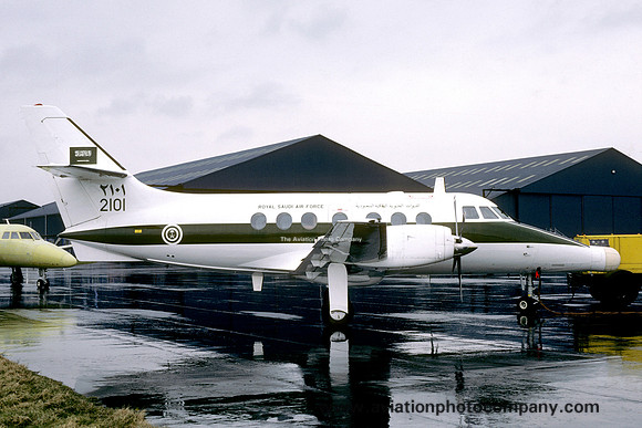 Royal Saudi Air Force BAe Jetstream 31 2101 at Prestwick (1987)