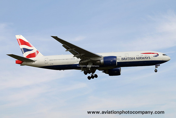 British Airways Boeing 777-200ER G-VIIM at London Heathrow (2015)