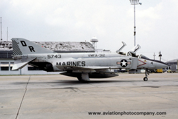 US Marines VMFA-312 McDonnell F-4J Phantom 155743/DR-4 (1980)