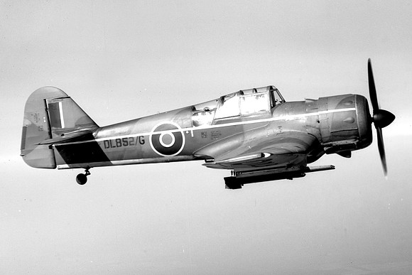 RAF Miles Master II DL852/G Air to Air
