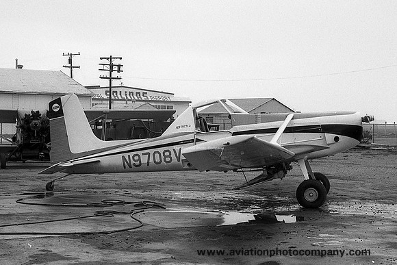 Cessna 188 Agwagon 300 N9708V at Salinas (1966)