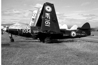 Royal Navy Hawker Sea Hawk F.1 WF161 at Lossiemouth AHU (1959)