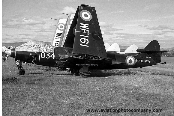 Royal Navy Hawker Sea Hawk F.1 WF161 at Lossiemouth AHU (1959)