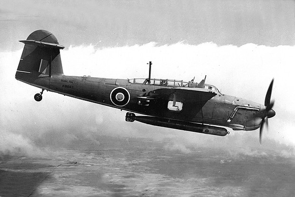 Royal Navy Fairey Barracuda II P9667 Air to Air