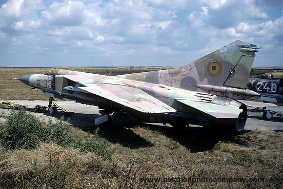 Romanian Air Force Mikoyan MiG-23MF 193 stored at Timisoara (2003)