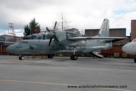 Colombian Army Antonov An-32 EJC-1146 at Bogota El Dorado (2013)