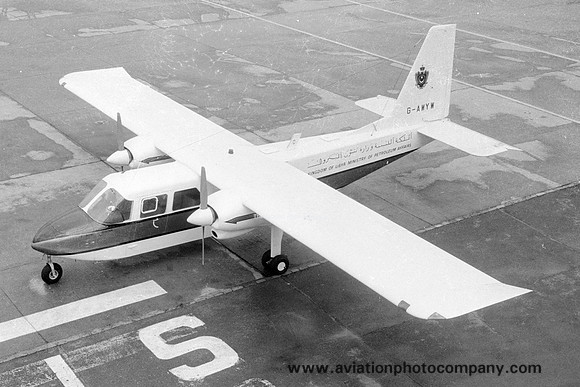 Kingdom of Libya Ministry of Petroleum Affairs Britten-Norman BN-2A Islander G-AWYW (1969)