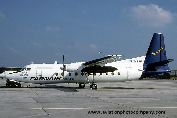Farnair Europe Fokker F-27-500 HB-ILJ (1998)