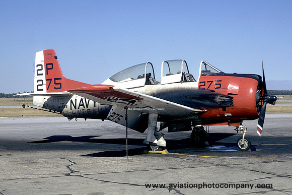 US Navy VT-6 North American T-28B Trojan 140586/2P-275 (1974)