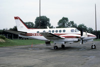 Moroccan Air Force Beech A100 King Air CN-AND at IAT Fairford (1987)