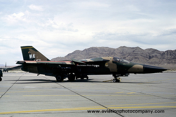 USAF 57 TTW General Dynamics F-111F Aardvark 72-0452/WA at Nellis AFB (1979)