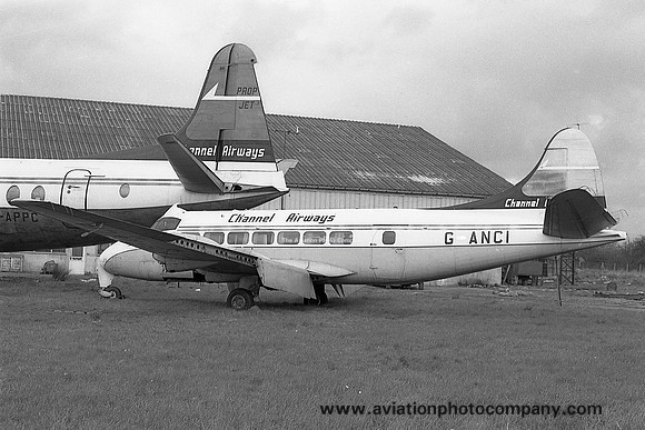 Channel Airways De Havilland DH.114 Heron 1BG-ANCI at Southend