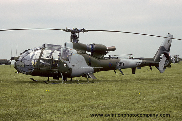 AAC 2 Flight Westland Gazelle AH.1 XX394 at Middle Wallop (1994)