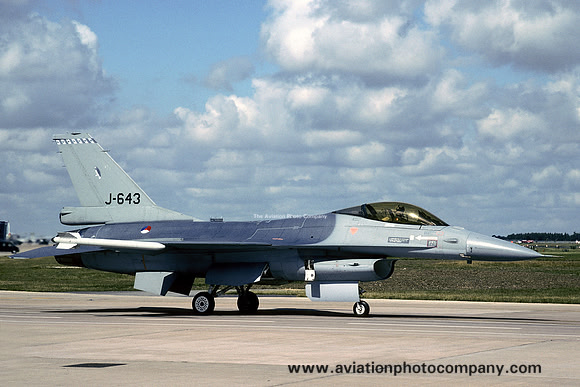 Dutch Air Force 322 Squadron GD F-16AM Fighting Falcon J-643 (2004)