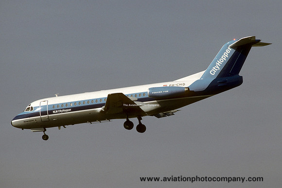 NLM Cityhopper Fokker F-28-4000 Fellowship PH-CHD (1983)