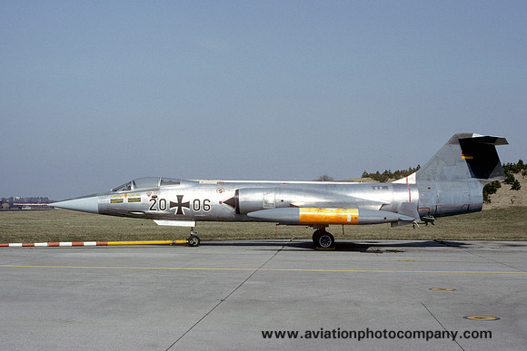 West German Air Force Lockheed F-104G Starfighter 20+06 (1989)