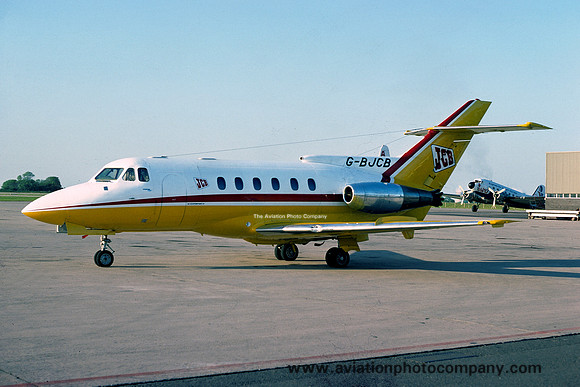 JCB Hawker Siddeley 125 G-BJCB at East Midlands (1977)