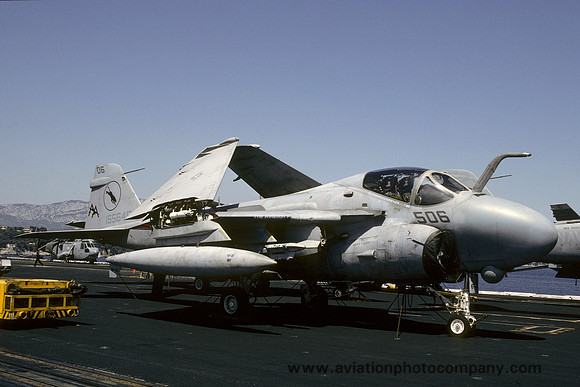 US Navy VA-35 Grumman A-6E Intruder 155646/AA-506 on board USS Saratoga (1992)