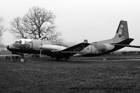 RAF 46 Squadron Avro Andover C.1 XS599 stored at RAF Kemble