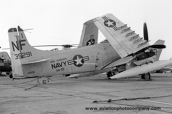 US Navy VA-115 Douglas A-1H Skyraider 135291/NF (1967)