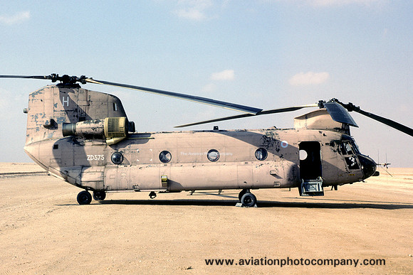 RAF Vertol Chinook HC.1 ZD575/H during Operation Granby (1991)