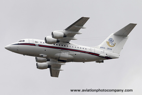RAF 32 Squadron BAe 146 CC.2 ZE700 at Prestwick (2016)