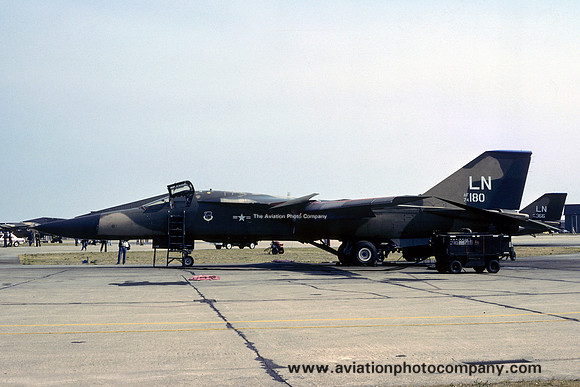 USAF 48 TFW 492 TFS General Dynamics F-111F Aardvark 74-0180/LN at RAF Lakenheath (1980)