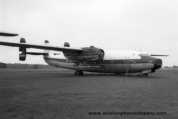 Dan Air Airspeed Ambassador G-AMAH at Lasham (1971)