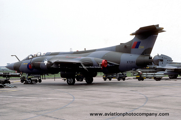 RAF 12 Squadron Blackburn Buccaneer S.2 XT281 at RAF Lossiemouth (1983)