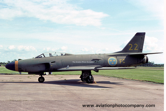 Swedish Air Force SAAB Lansen J-32B 32522 (1977)