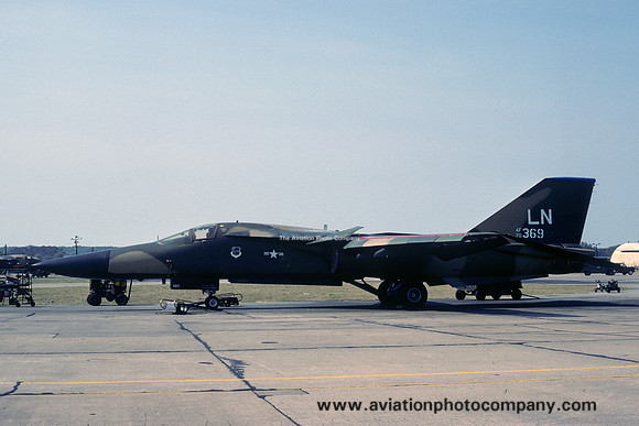 USAF 48 TFW 492 TFS GD F-111F Aardvark 70-2369/LN at RAF Lakenheath (1980)
