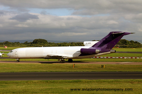 T2 Aviation Boeing 727-200Adv G-OSRA at Manchester (2013)