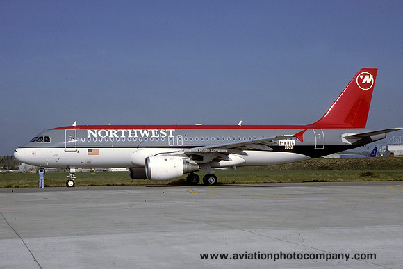 Northwest Airbus A320-200 F-WWIC at Toulouse before delivery (1998)