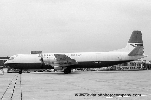 British Airways Cargo Vickers Vanguard G-APEP (1979)