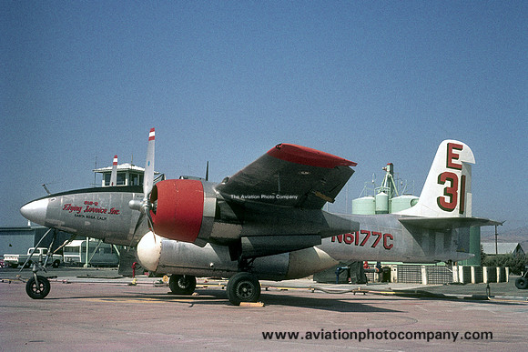 Flying Service Inc Grumman F7F-3 N6177C at Santa Rosa (1972)