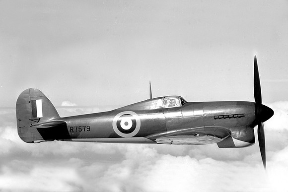 RAF Hawker Typhoon IA R7579 Air to Air
