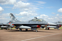 Jordanian Air Force 1 Squadron GD F-16BM 135 at RIAT Fairford (2024)