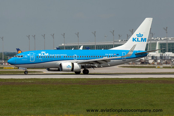 KLM Boeing 737-700 PH-BGP at Munich IAP (2016)