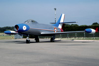 French Air Force Dassault Ouragan displayed at Salon (2003)