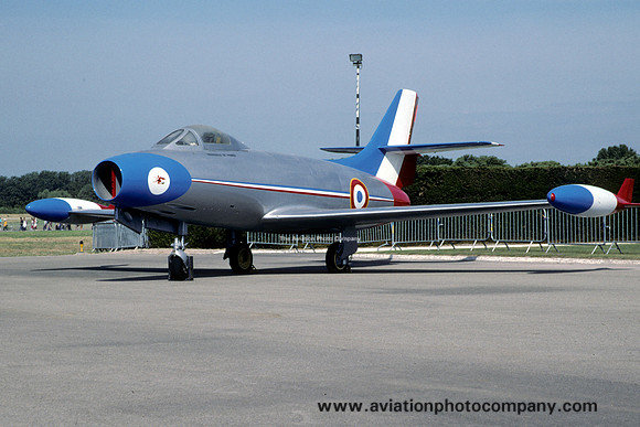 French Air Force Dassault Ouragan displayed at Salon (2003)
